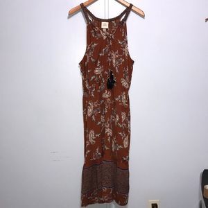 Orange Paisley Dress